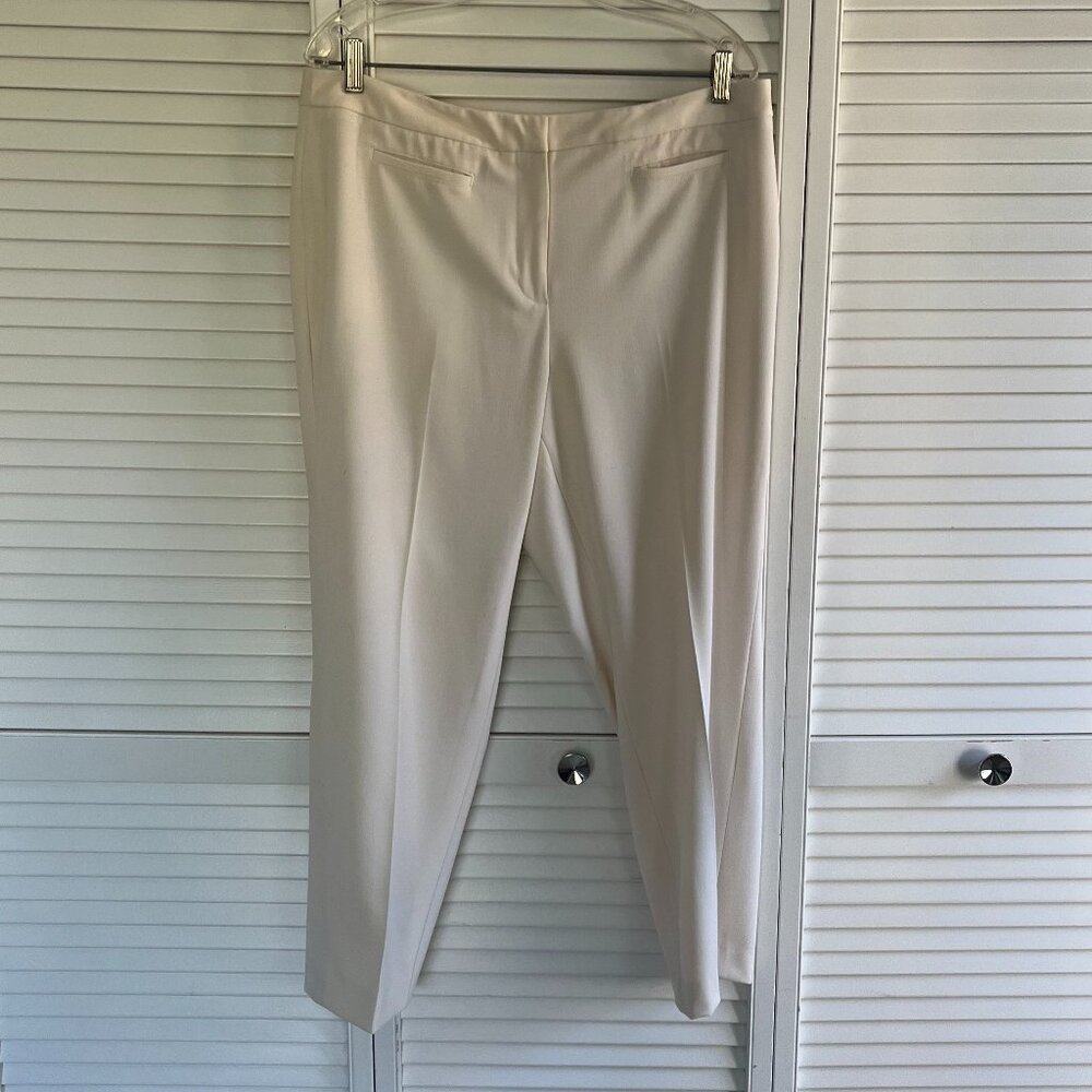 Liz Claiborne Cream Dress Slacks, Size 16 Petite, New Condition